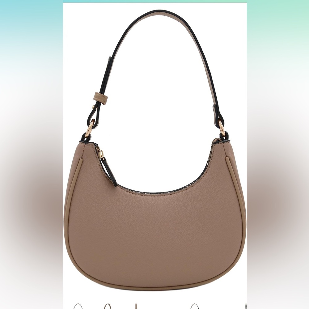 New taupe shoulder bag